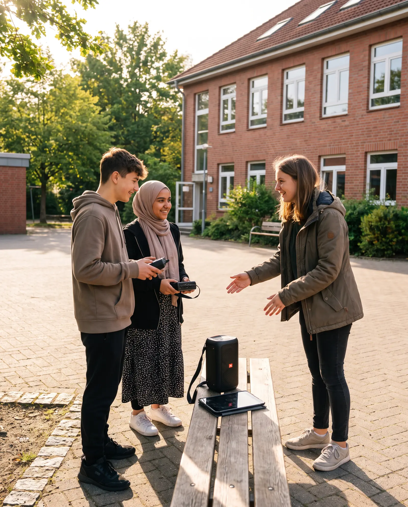 Die Leiterin einer Jugendeinrichtung in ihrem hellen Gruppenraum